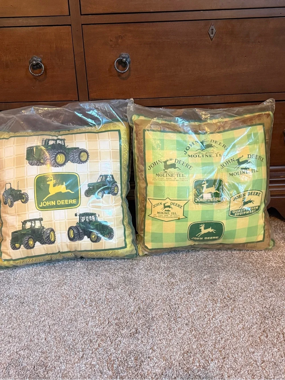 John Deere decorative throw